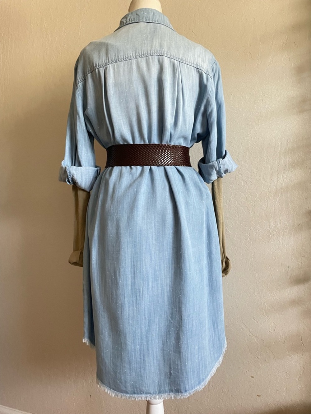 Brown braided belt - Picture 14 of 15